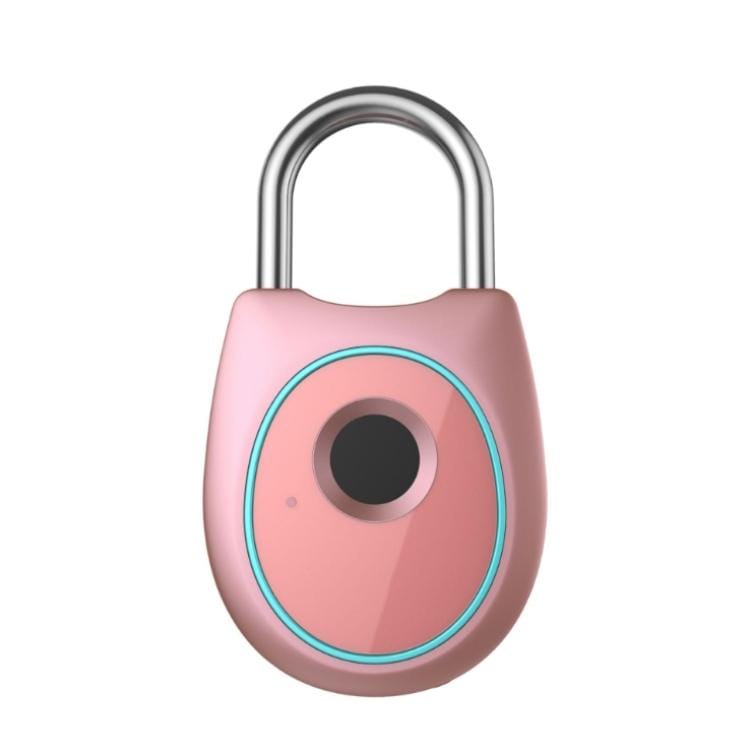 Portable Smart Fingerprint Lock Electric Biometric Door Lock USB Rechargeable IP65 Waterproof Home Door Luggage Case Lock Bluetooth Electronic Lock (Grey)