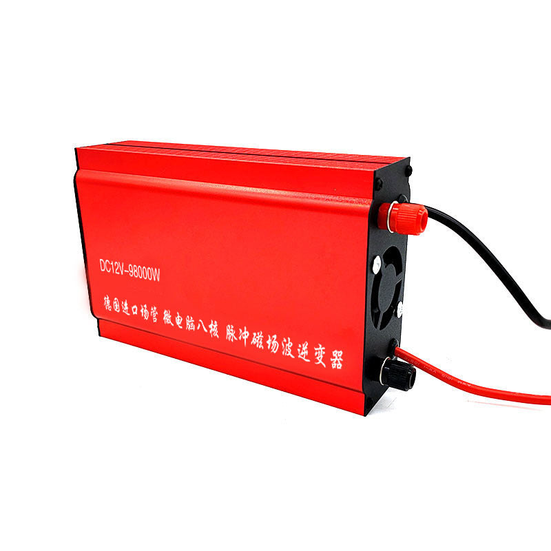 DC 12V High-power Inverter Electric Fishing Machine 98000W Battery Converter - Red