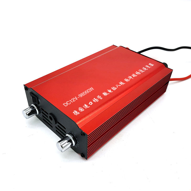 DC 12V High-power Inverter Electric Fishing Machine 98000W Battery Converter - Red