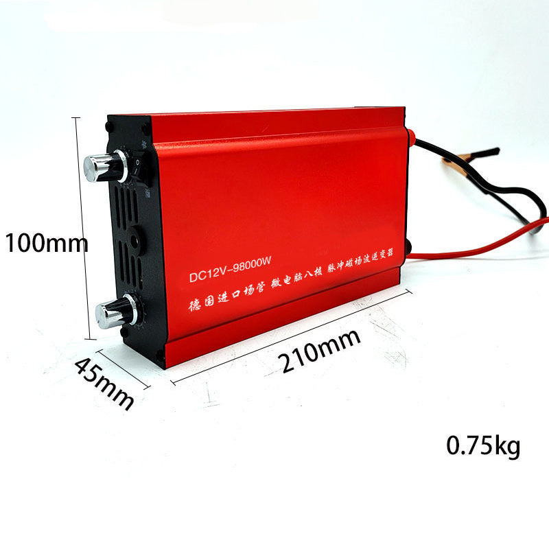 DC 12V High-power Inverter Electric Fishing Machine 98000W Battery Converter - Red