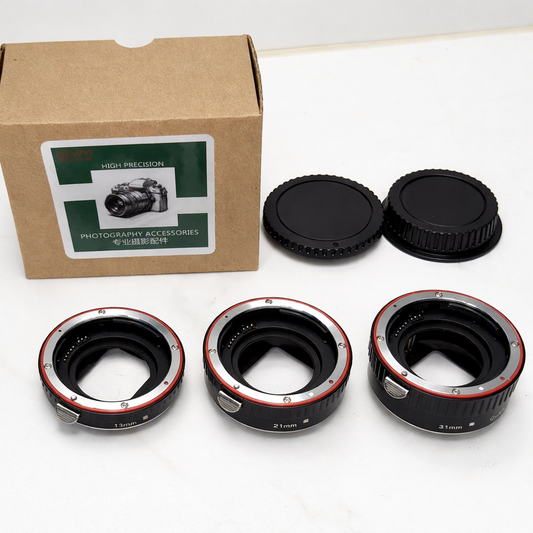 Macro Extension Tube Set 3-Piece 13mm+21mm+31mm Auto Focus Extension Tube Rings for Ca150n EOS Camera Body and Lens of The 35mm SLR for Ca150n all EF and EF-S Lenses