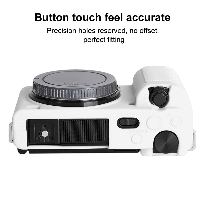For Sony ZV-E10 Soft Silicone Protective Case (White)