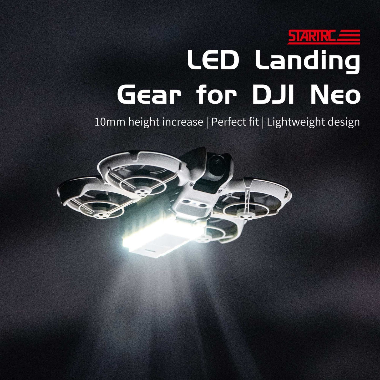 For DJI Neo STARTRC LED Light Heightened Landing Gear Training Rack (Grey)