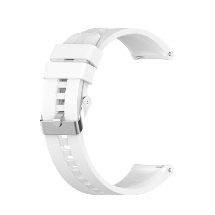 For Amazfit GTS 2e / GTS 2 20mm Silicone Replacement Strap Watchband with Silver Buckle, For Amazfit GTS 2e