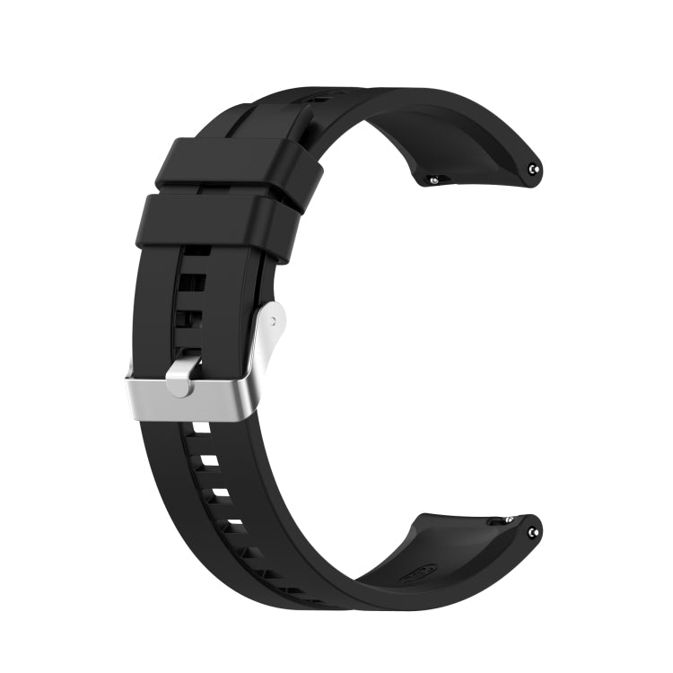 For Amazfit GTS 2e / GTS 2 20mm Silicone Replacement Strap Watchband with Silver Buckle, For Amazfit GTS 2e