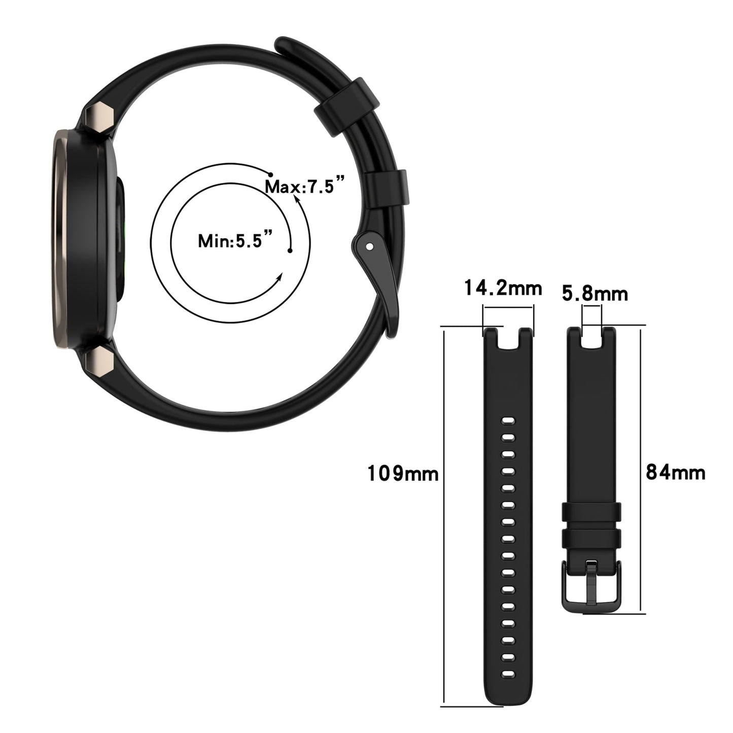 For Garmin Lily Silicone Watch Band with Dismantling Tools(Purple)