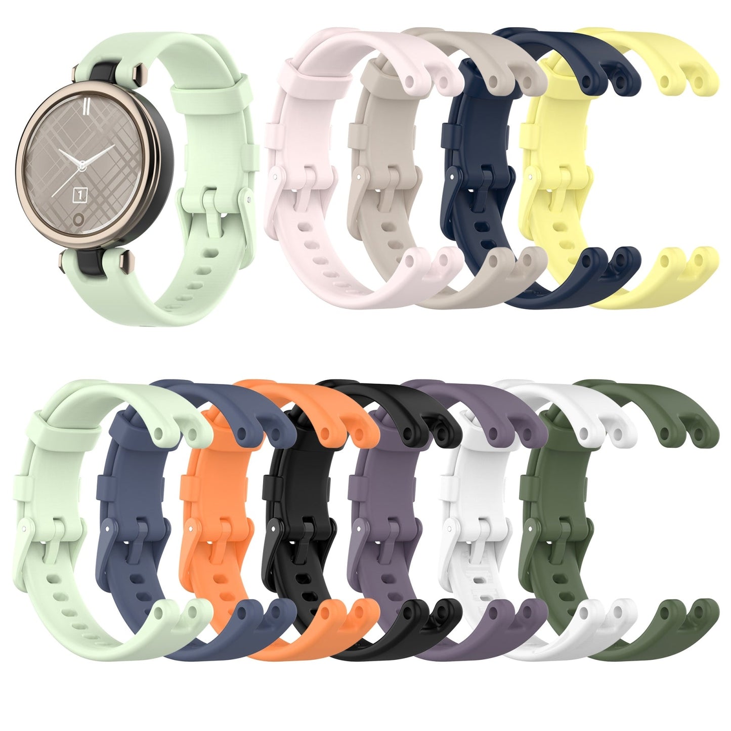 For Garmin Lily Silicone Watch Band with Dismantling Tools(Purple)