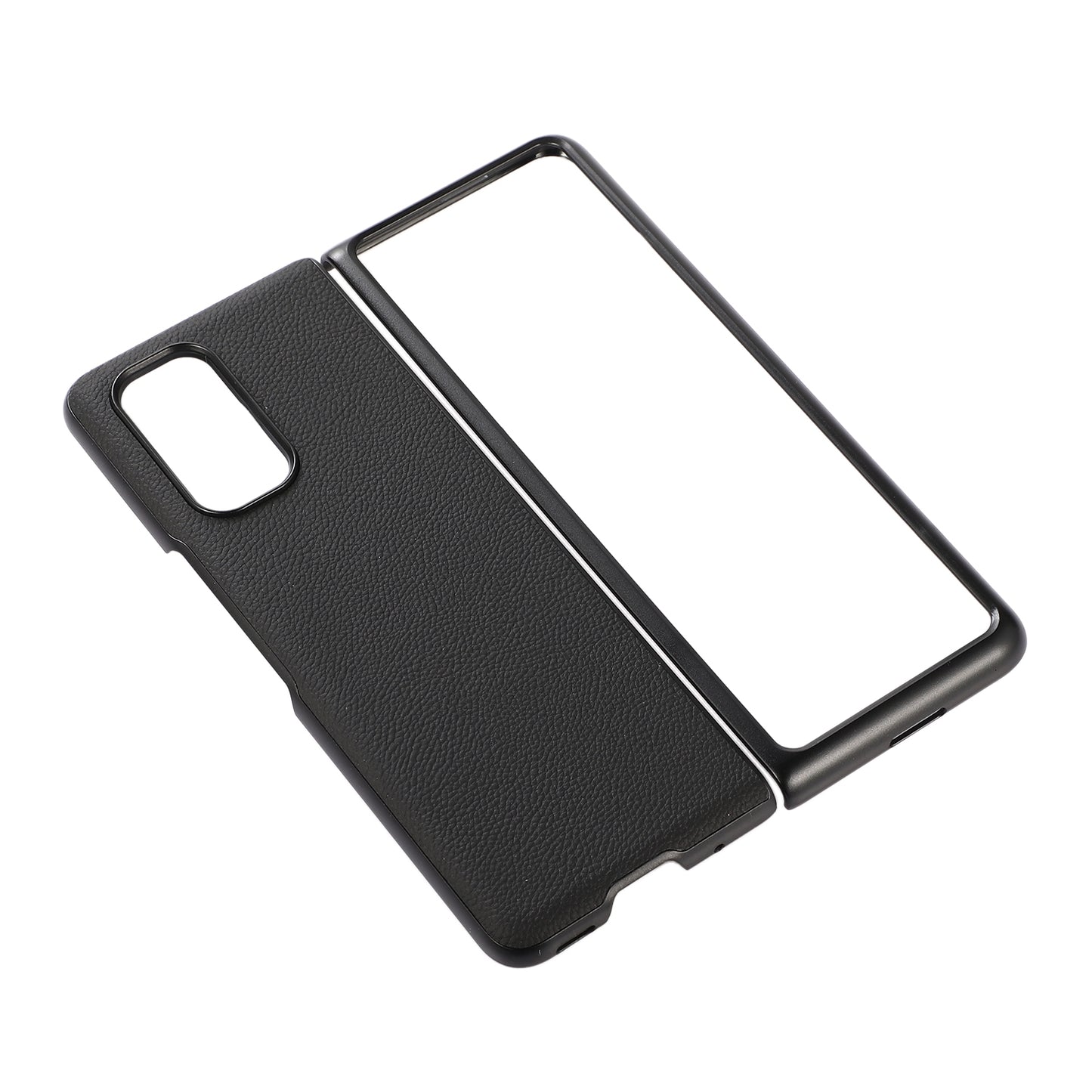 For Xiaomi Mi Mix Fold Genuine Leather Folding Protective Case(Black)