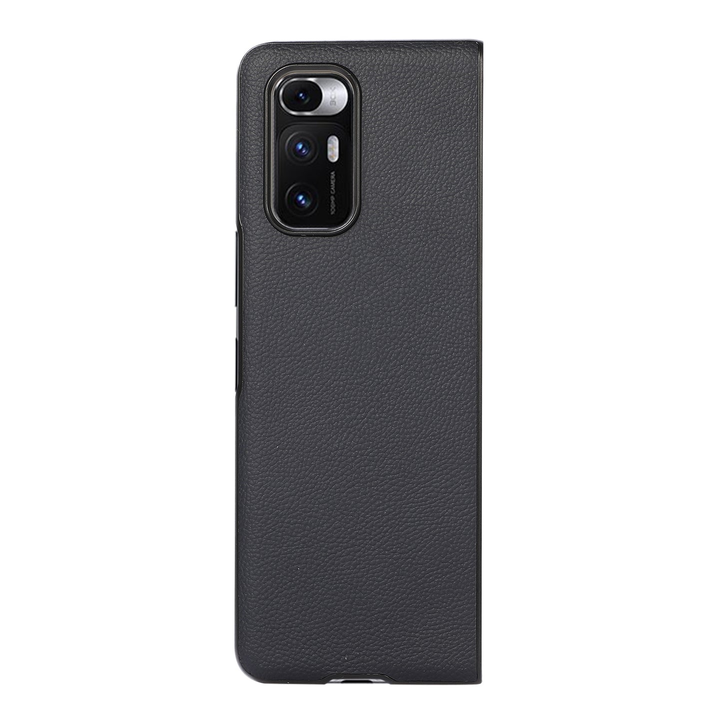 For Xiaomi Mi Mix Fold Genuine Leather Folding Protective Case(Blue)