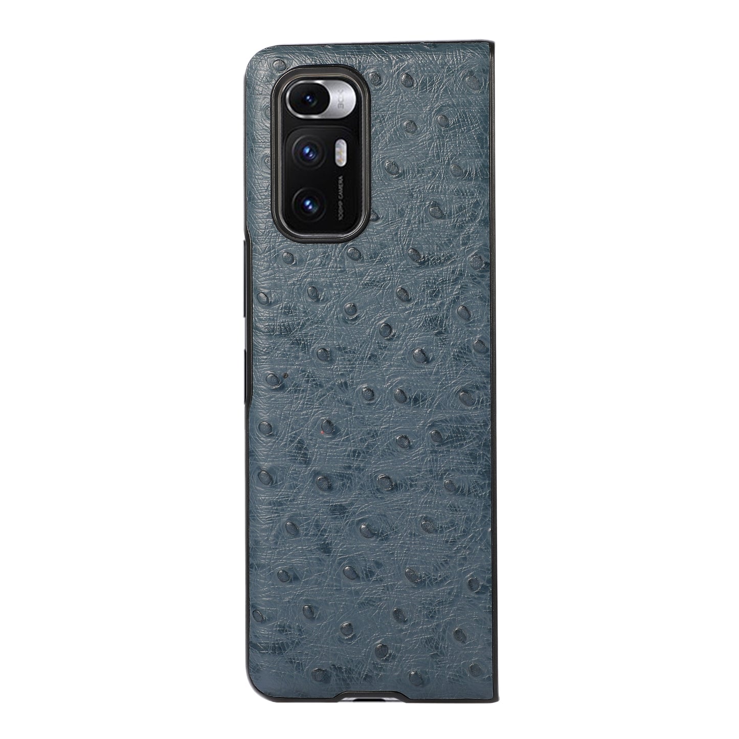For Xiaomi Mi Mix Fold Ostrich Texture Leather Folding Protective Case(Blue)