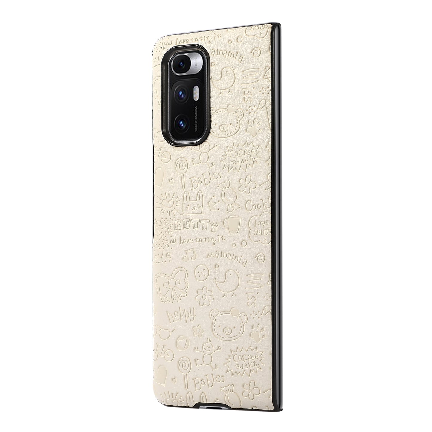 For Xiaomi Mi Mix Fold Shockproof Leather Protective Case(White)