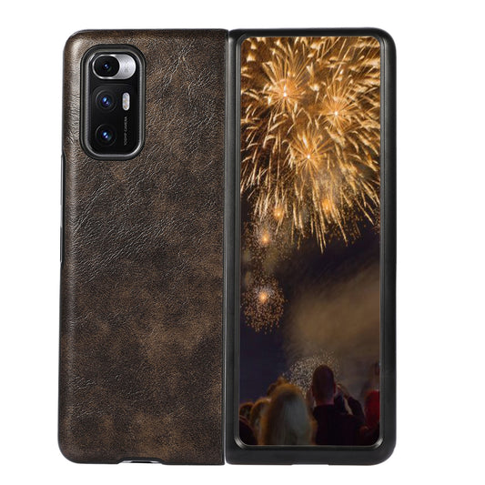For Xiaomi Mi Mix Fold Business Style Leather Protective Case(Brown)