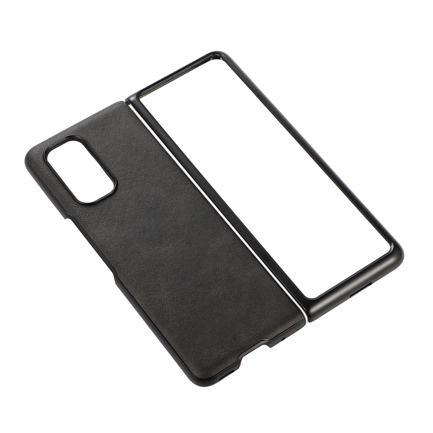 For Xiaomi Mi Mix Fold Two-color Cowhide Leather Protective Case(Black)