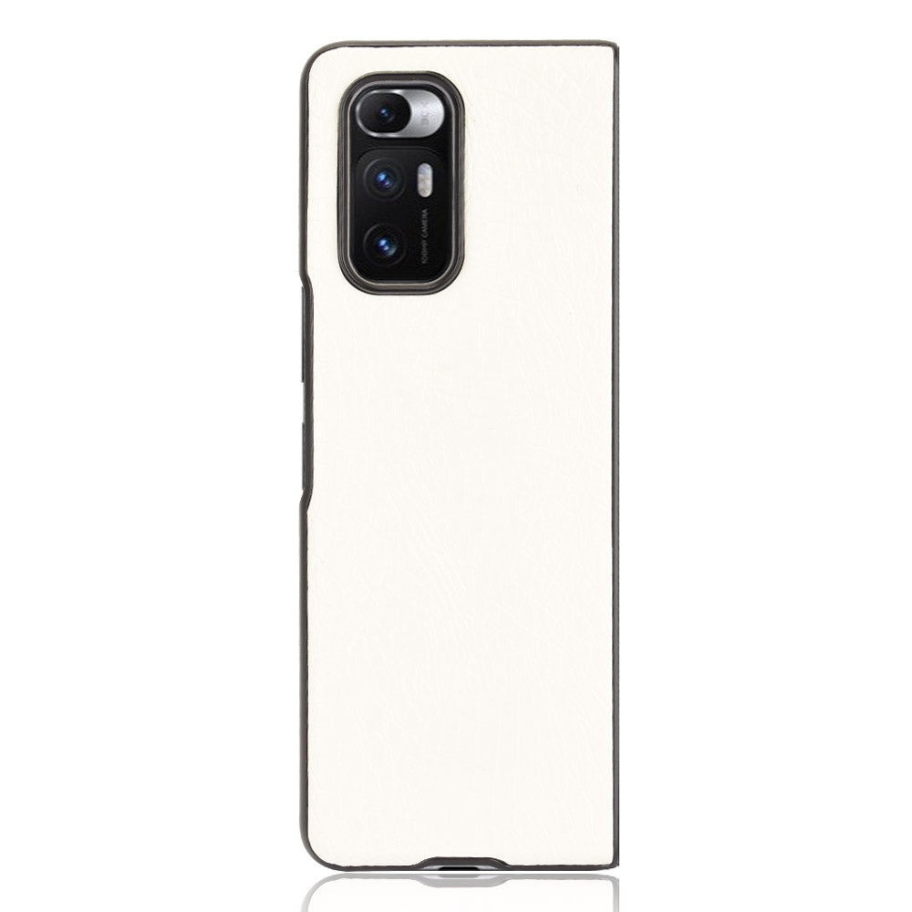 For Xiaomi Mi Mix Fold Shockproof Crocodile Texture PC + PU Case(White)