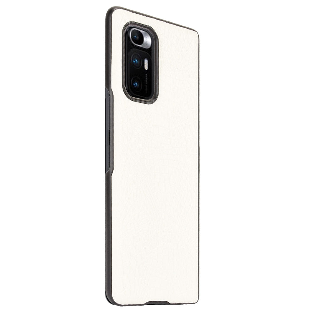 For Xiaomi Mi Mix Fold Shockproof Crocodile Texture PC + PU Case(White)