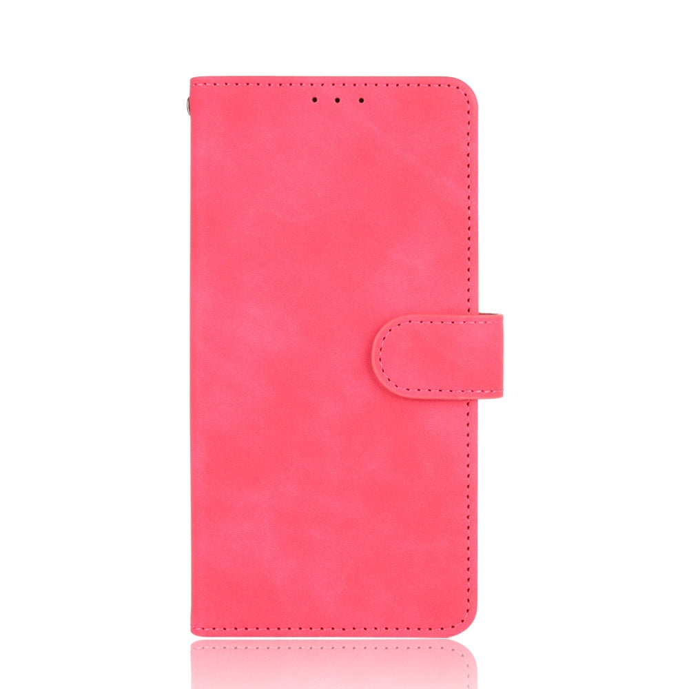 For Xiaomi Mi Mix Fold Solid Color Skin Feel Magnetic Buckle Horizontal Flip Calf Texture PU Leather Case with Holder & Card Slots & Wallet(Rose Gold)