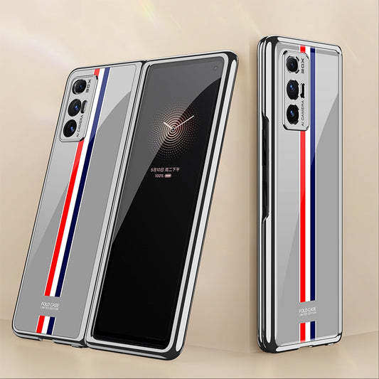 For Xiaomi Mi Mix Fold GKK Electroplating Painted Glass Phone Case(Grey)