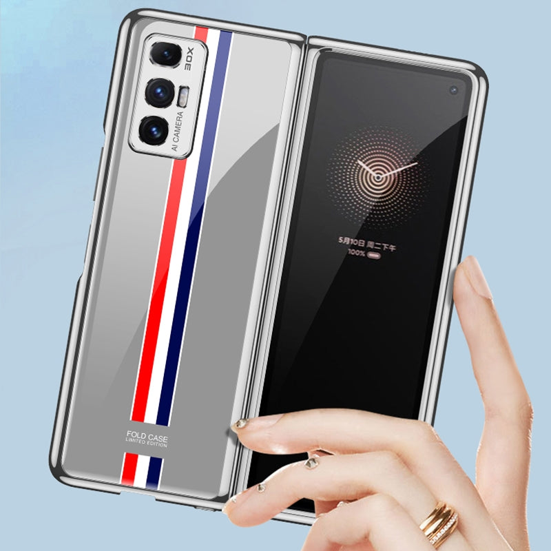 For Xiaomi Mi Mix Fold GKK Electroplating Painted Glass Phone Case(Grey)