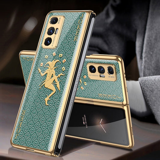 For Xiaomi Mi Mix Fold GKK Electroplating Painted Glass Phone Case(Clown)