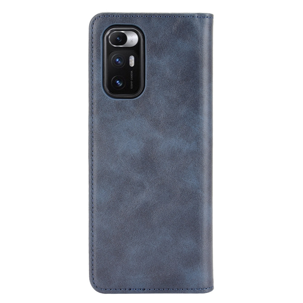 For Xiaomi Mi Mix Fold Magnetic Buckle Retro Crazy Horse Texture Horizontal Flip Leather Case with Holder & Card Slots & Photo Frame(Blue)