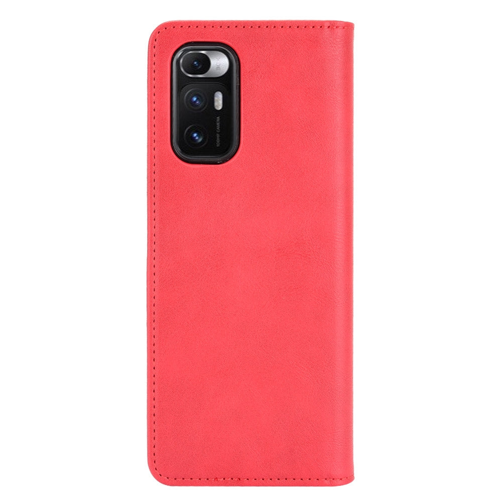 For Xiaomi Mi Mix Fold Magnetic Buckle Retro Crazy Horse Texture Horizontal Flip Leather Case with Holder & Card Slots & Photo Frame(Red)