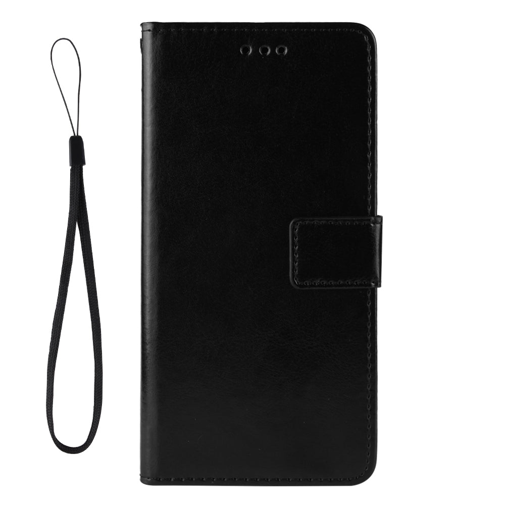 For Xiaomi Mi Mix Fold Crazy Horse Texture Horizontal Flip Leather Case with Holder & Card Slots & Lanyard(Black)