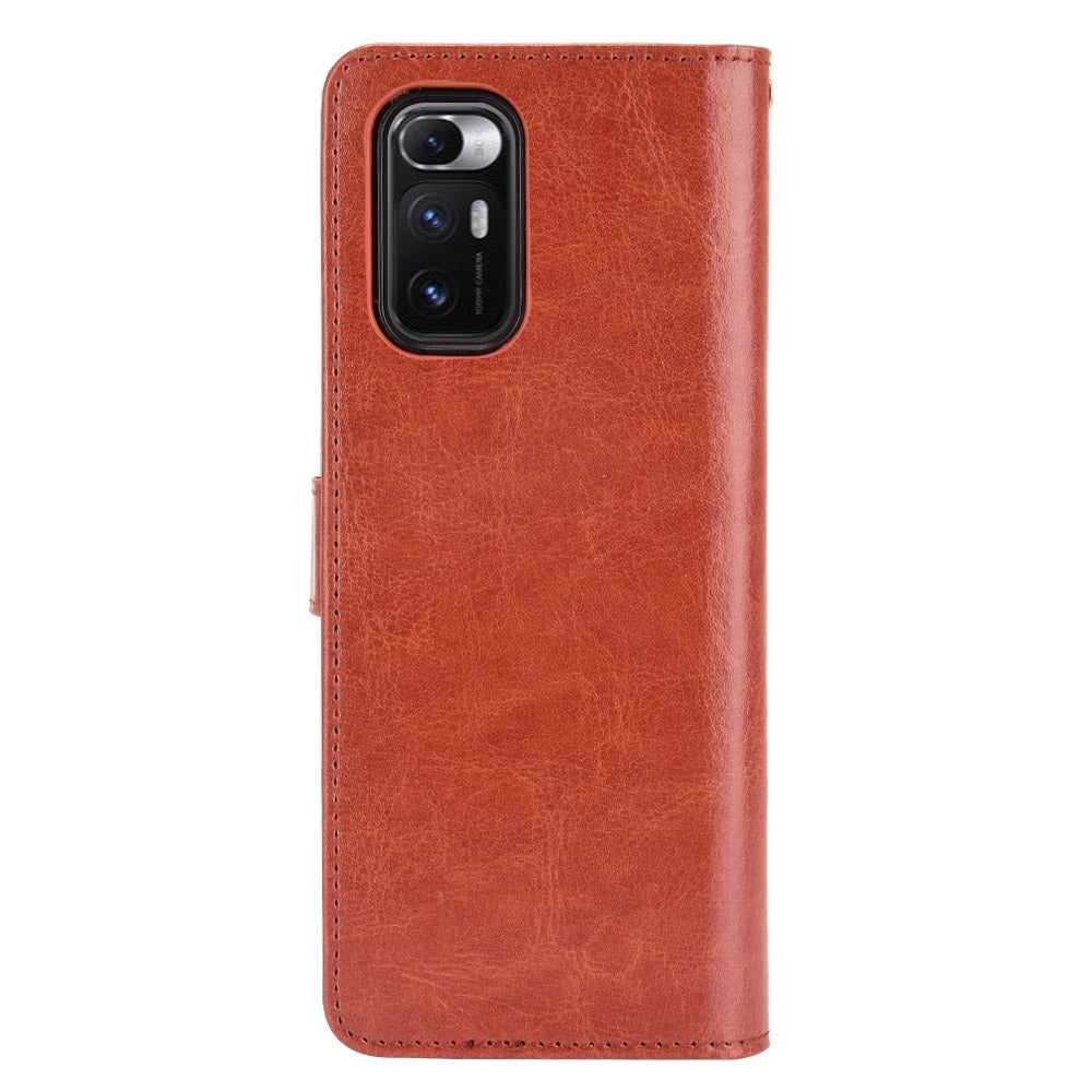 For Xiaomi Mi Mix Fold Crazy Horse Texture Horizontal Flip Leather Case with Holder & Card Slots & Lanyard(Brown)