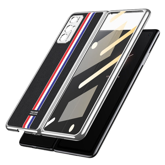 For Xiaomi Mi Mix Fold GKK Foldable Plating Leather + Glass Full Coverage Case(Exclusive Edition Black)