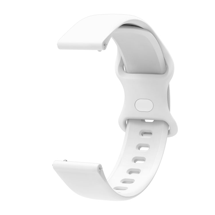 For Amazfit GTS 2e Butterfly Buckle Silicone Replacement Strap Watchband, 20mm, 22mm
