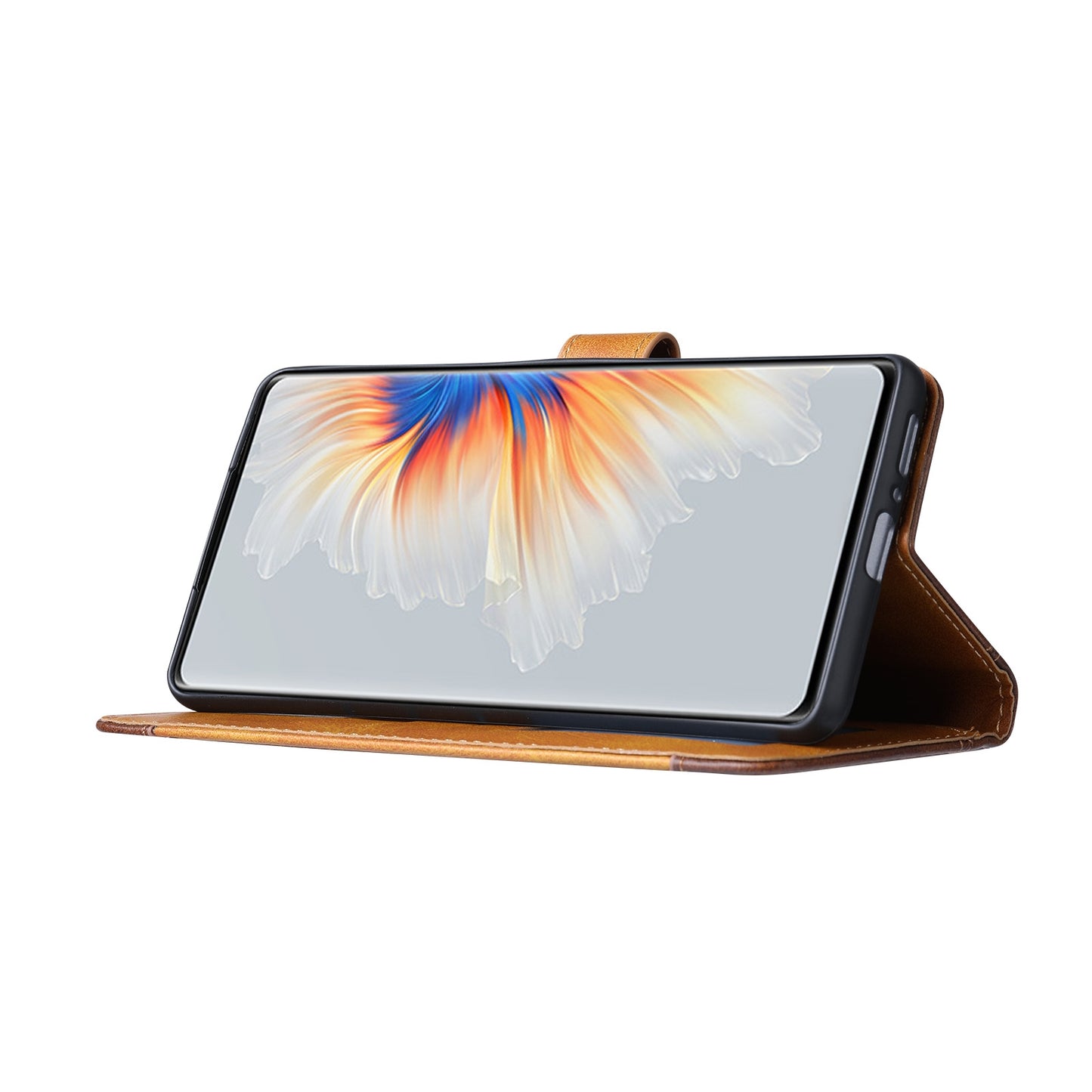 For Xiaomi Mi Mix 4 Calf Texture Double Fold Clasp Horizontal Flip Leather Case with Photo Frame & Holder & Card Slots & Wallet(Coffee)
