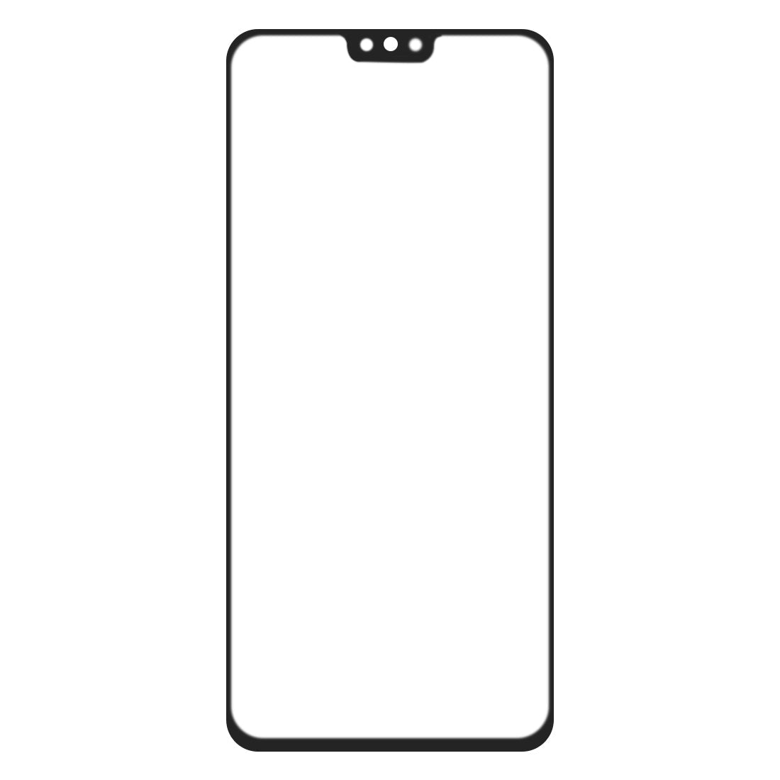 For Honor 8X Front Screen Outer Glass Lens with OCA Optically Clear Adhesive 