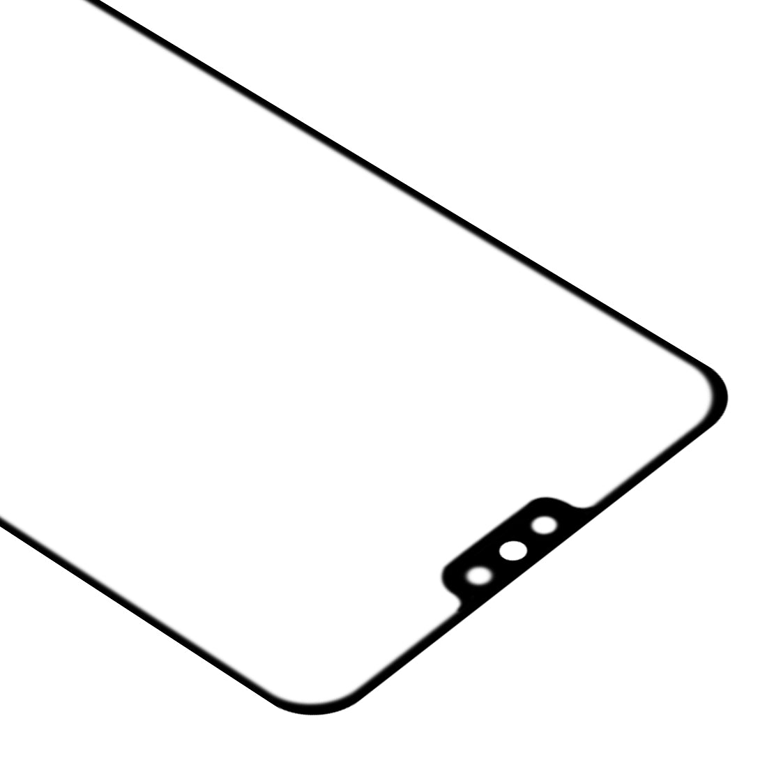 For Honor 8X Front Screen Outer Glass Lens with OCA Optically Clear Adhesive 