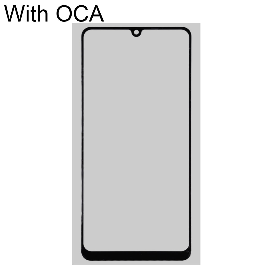 For Honor 9A Front Screen Outer Glass Lens with OCA Optically Clear Adhesive 