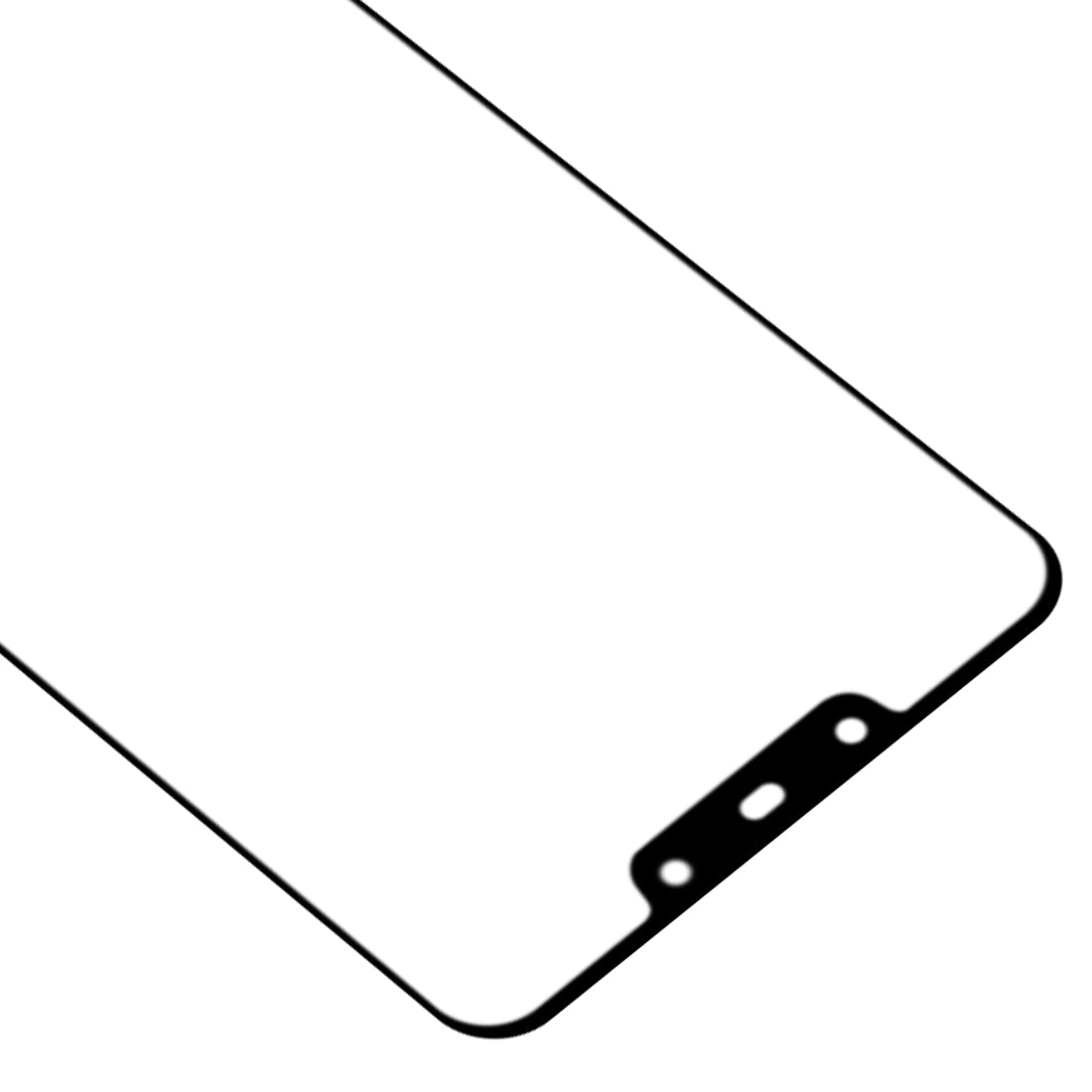 For Honor 8C Front Screen Outer Glass Lens with OCA Optically Clear Adhesive 