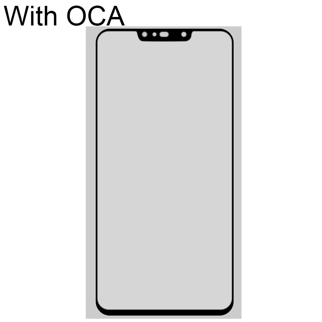 For Huawei Nova 3i Front Screen Outer Glass Lens with OCA Optically Clear Adhesive 