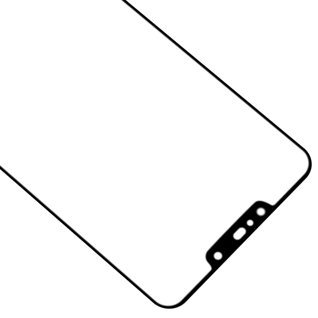 For Huawei Nova 3i Front Screen Outer Glass Lens with OCA Optically Clear Adhesive 