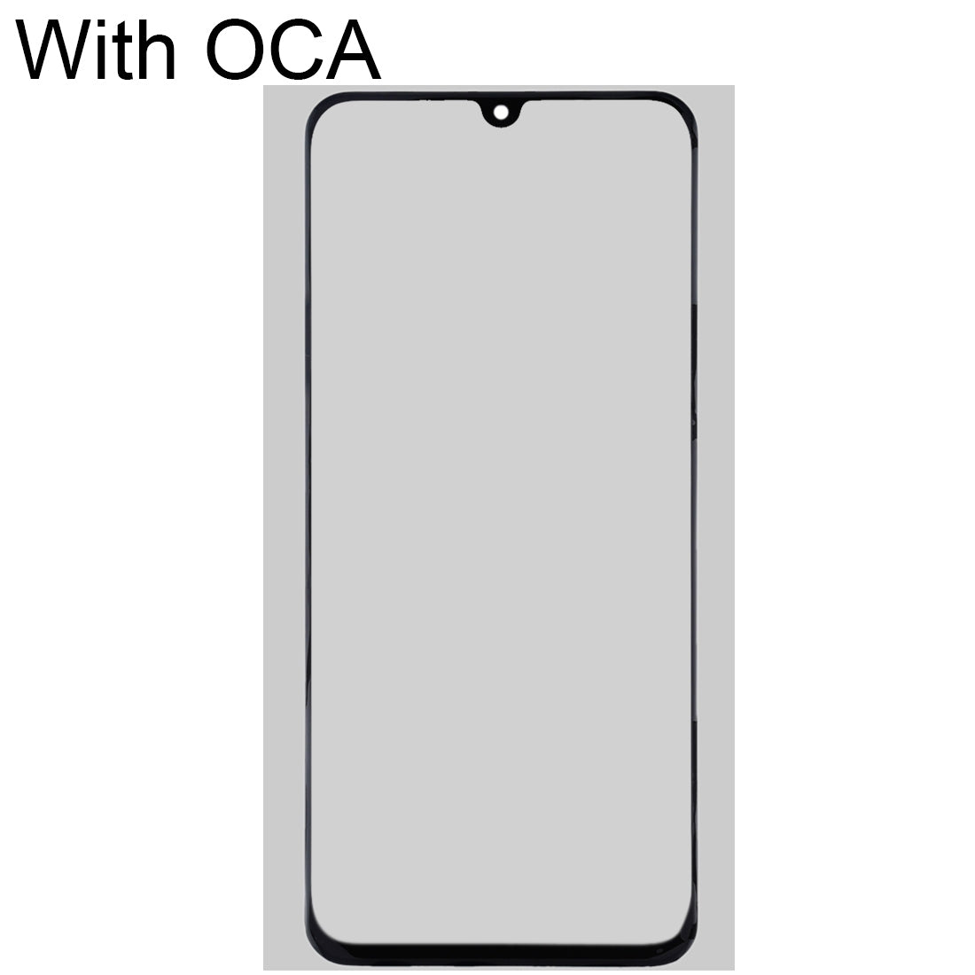 For Huawei Enjoy 20 Pro Front Screen Outer Glass Lens with OCA Optically Clear Adhesive 