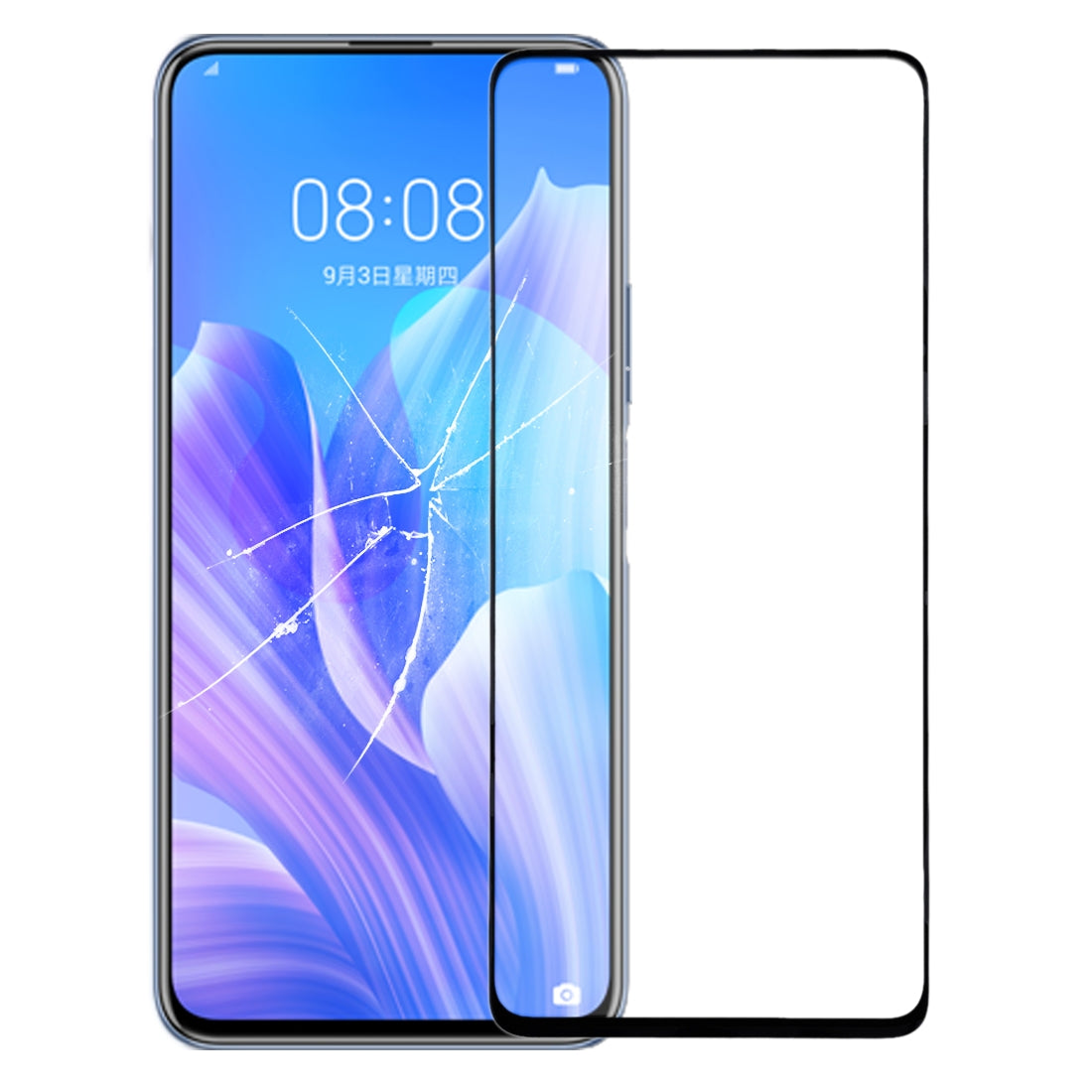 For Honor X10 5G Front Screen Outer Glass Lens with OCA Optically Clear Adhesive 