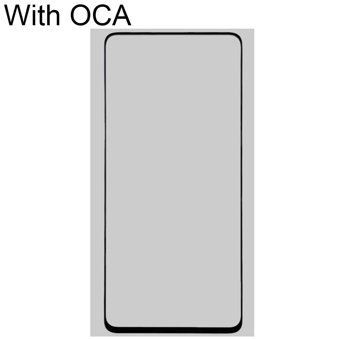 For Huawei Enjoy 20 Plus 5G Front Screen Outer Glass Lens with OCA Optically Clear Adhesive 