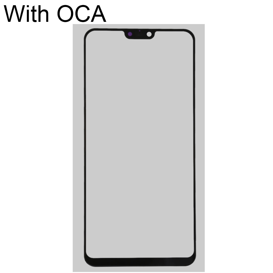 For Huawei Enjoy 9 Plus Front Screen Outer Glass Lens with OCA Optically Clear Adhesive 