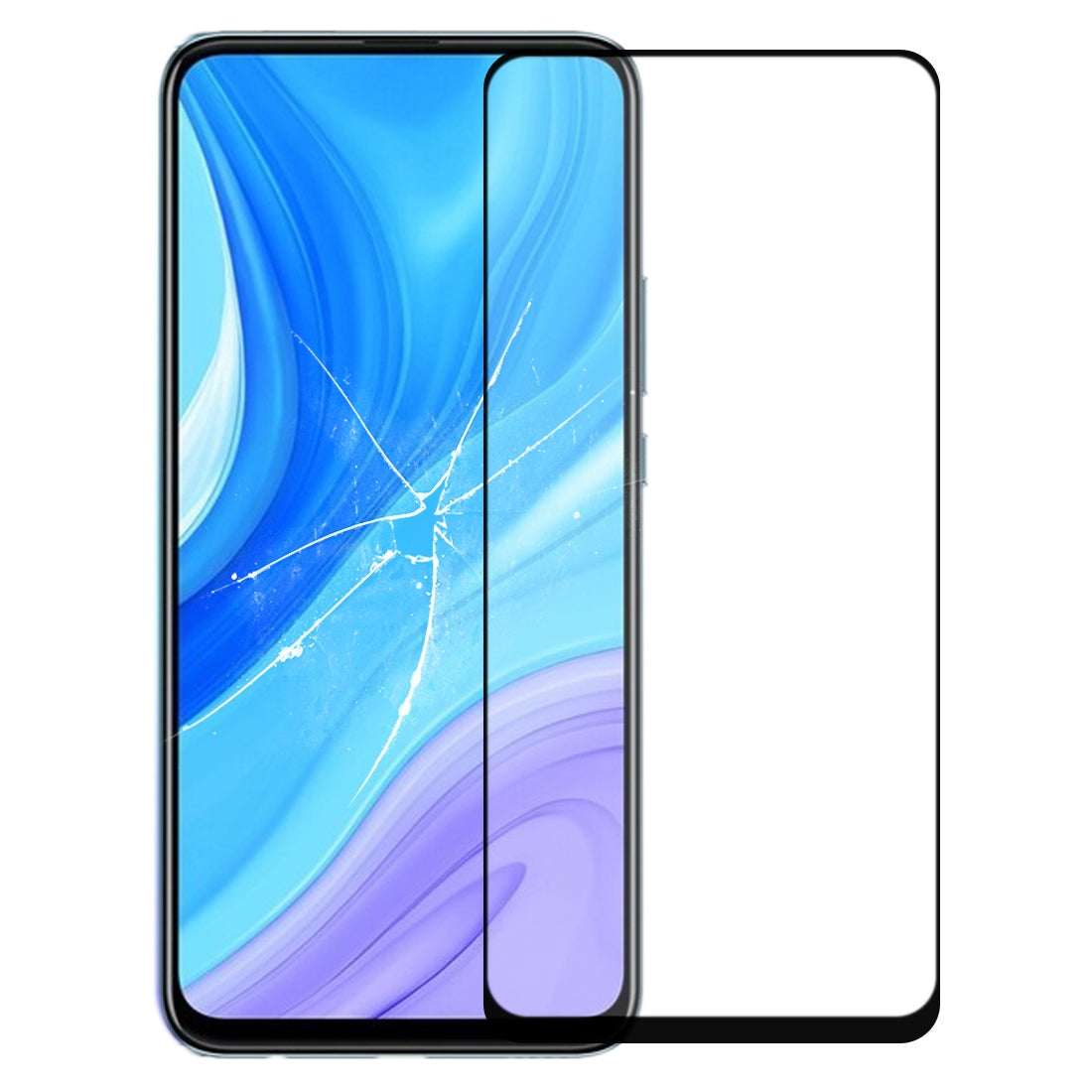 For Huawei Enjoy 10 Plus Front Screen Outer Glass Lens with OCA Optically Clear Adhesive 