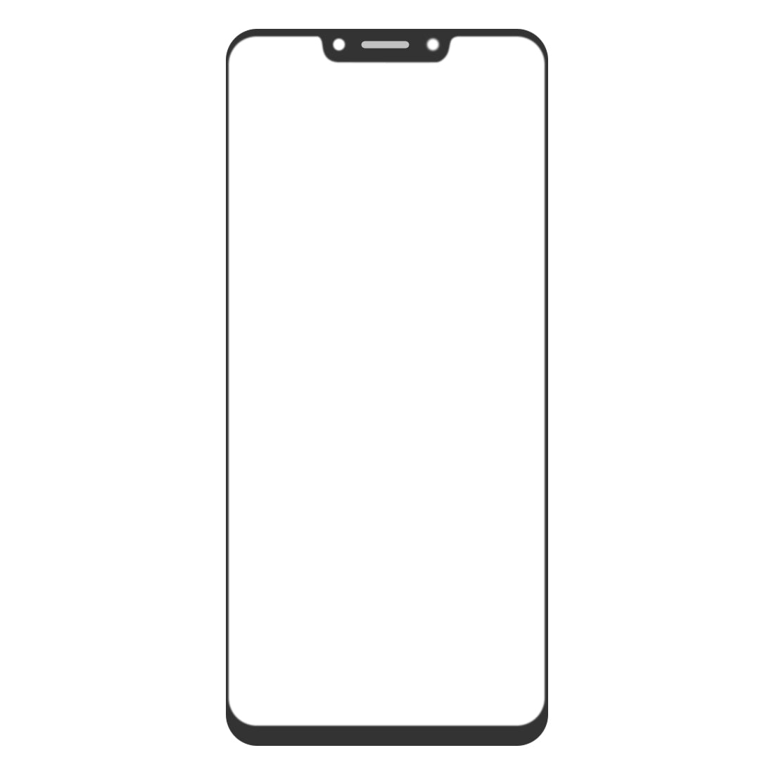 For Honor Play Front Screen Outer Glass Lens with OCA Optically Clear Adhesive 