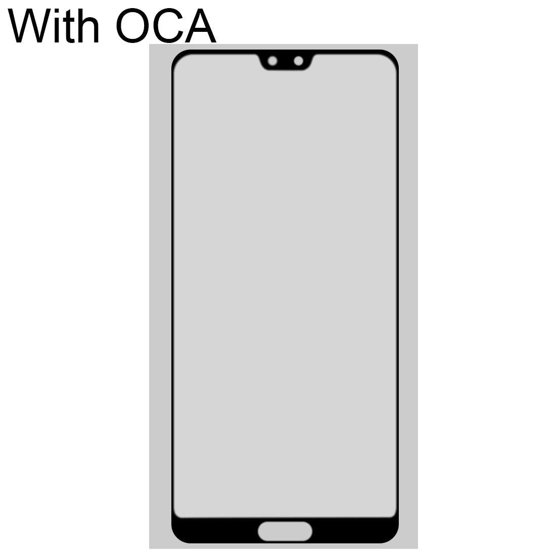 For Huawei P20 Pro Front Screen Outer Glass Lens with OCA Optically Clear Adhesive 
