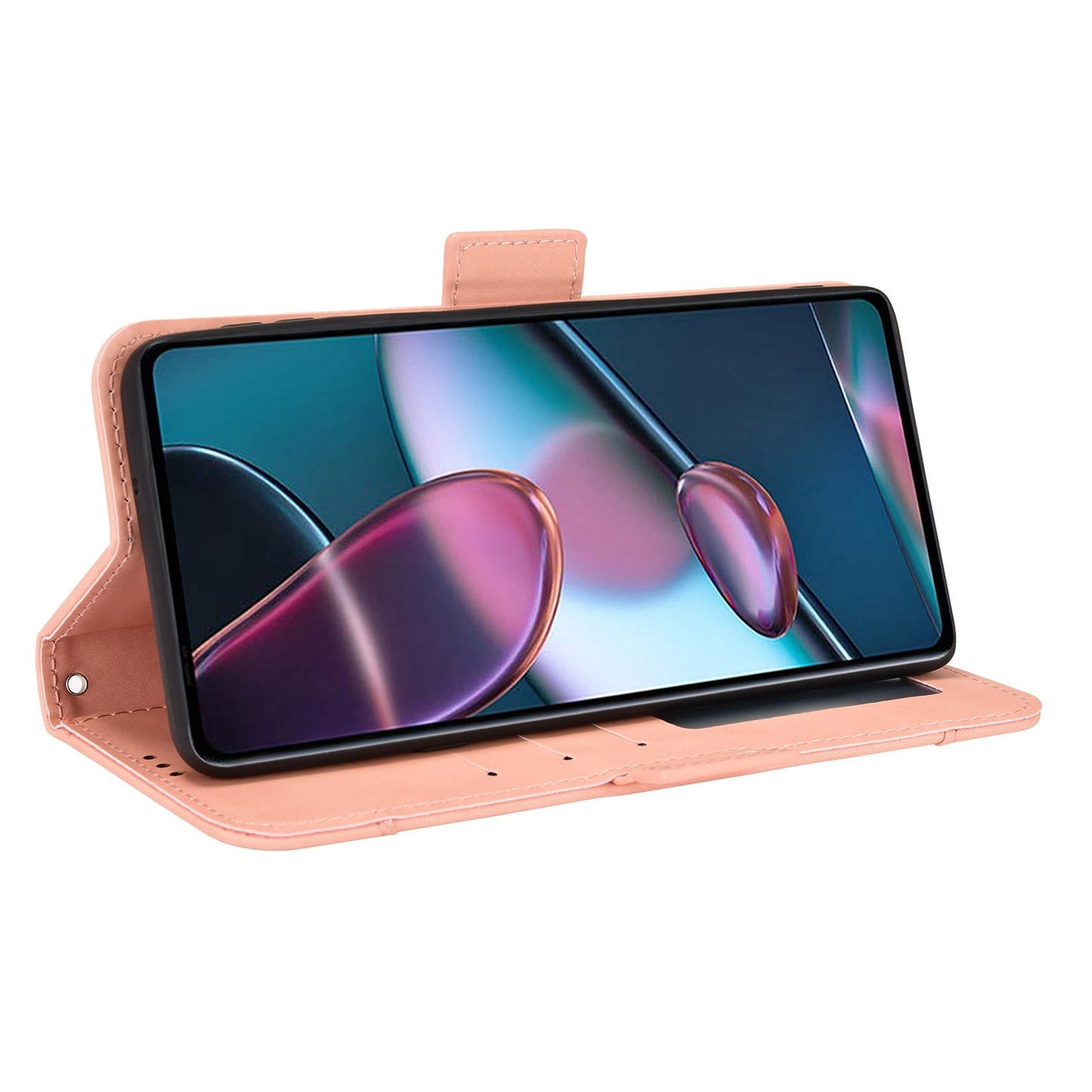 For Motorola Moto Edge 30 Pro/Edge+ 2022/Edge X30 Skin Feel Calf Pattern Leather Phone Case(Pink)