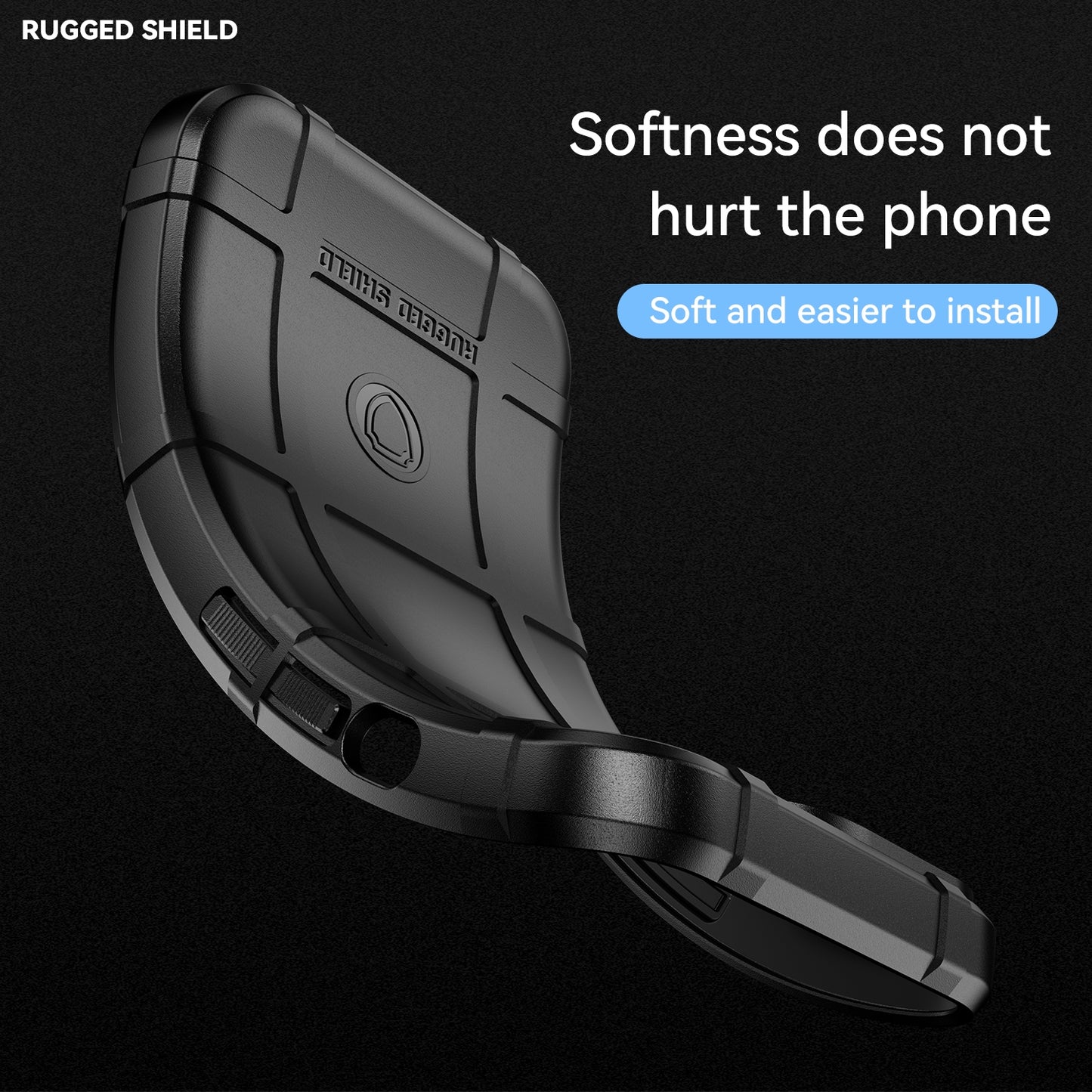 For Motorola Edge 30 Pro Full Coverage Shockproof TPU Case(Black)