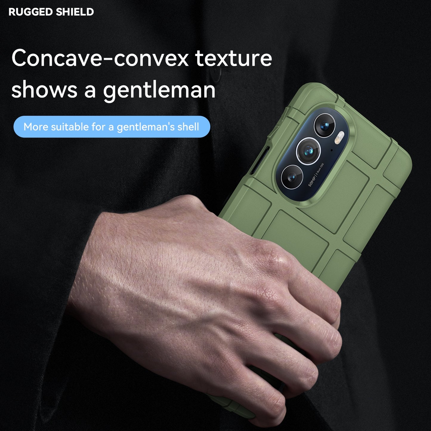 For Motorola Edge 30 Pro Full Coverage Shockproof TPU Case(Green)
