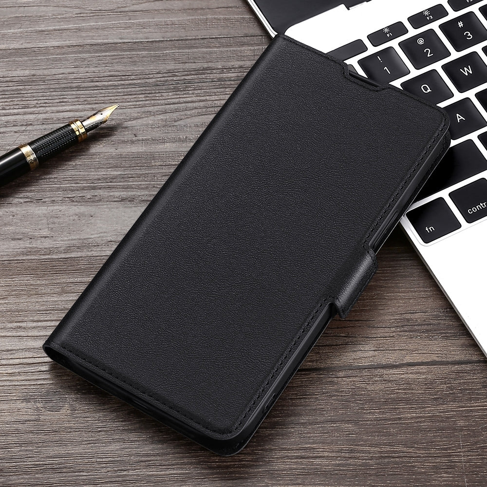 For Asus Zenfone 8 Flip ZS672KS Ultra-thin Voltage Side Buckle PU + TPU Leather Phone Case(Black)