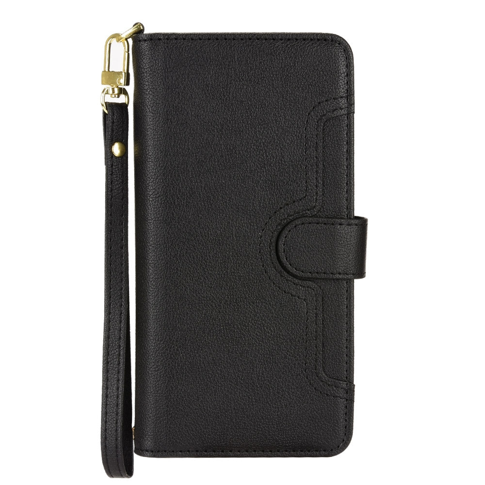 For Motorola Edge 30/Edge 30 Pro/Edge+ 2022 Litchi Texture Zipper Leather Phone Case(Black)