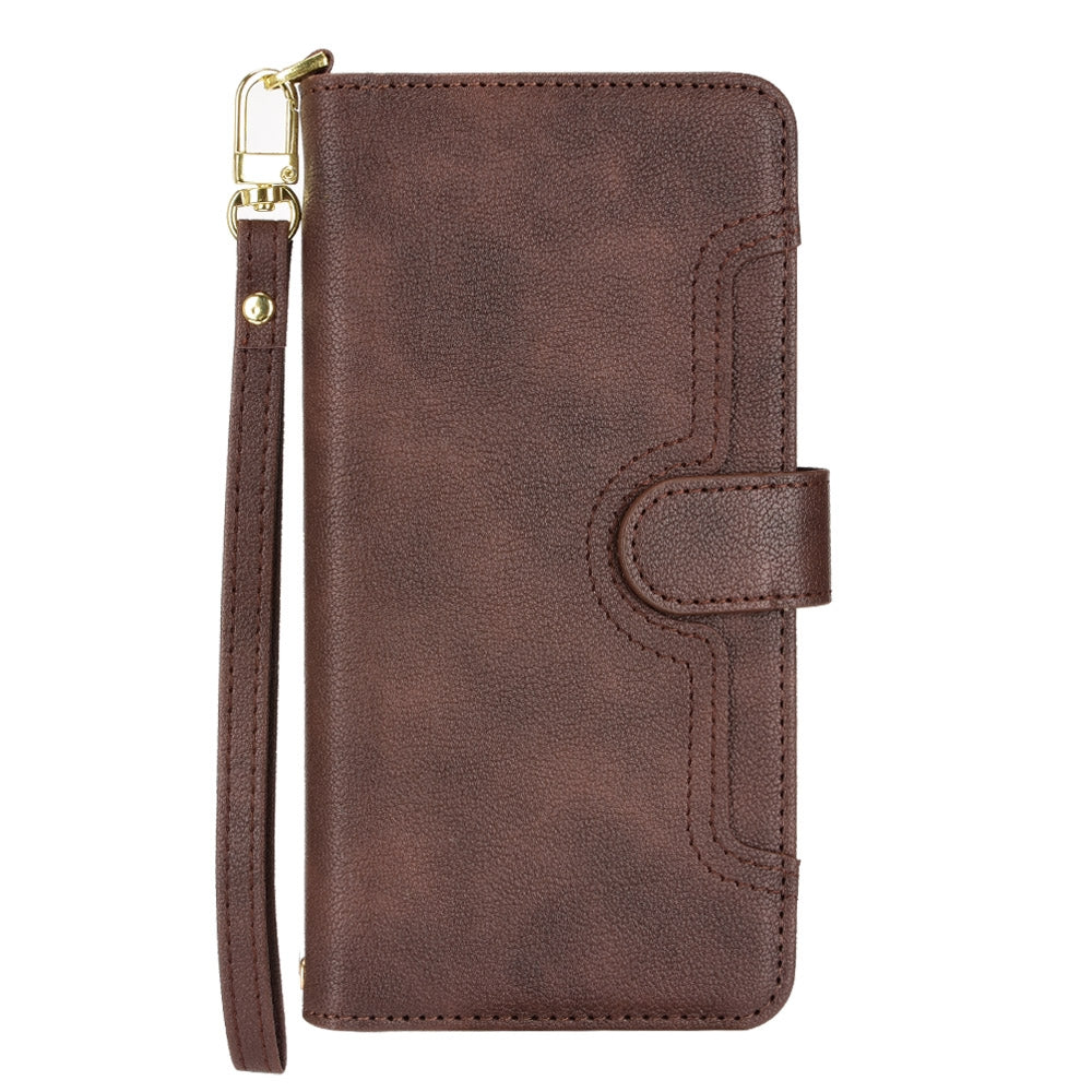 For Motorola Edge 30/Edge 30 Pro/Edge+ 2022 Litchi Texture Zipper Leather Phone Case(Brown)