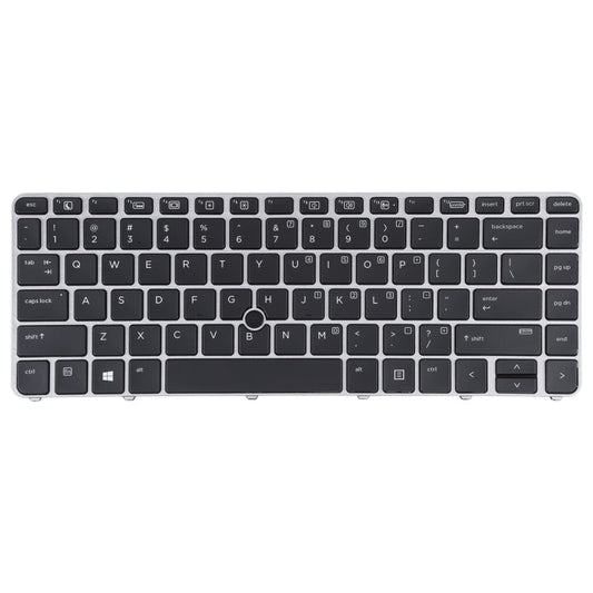 For HP EliteBook 840 G3 US Version Keyboard with Backlight and Pointing(Silver)